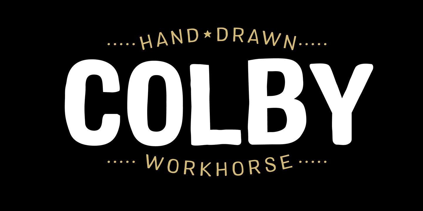 Beispiel einer Colby Extended-Schriftart #1